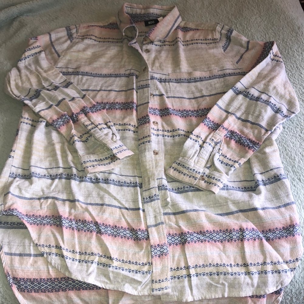 💜Oversized flannel button down from BDG